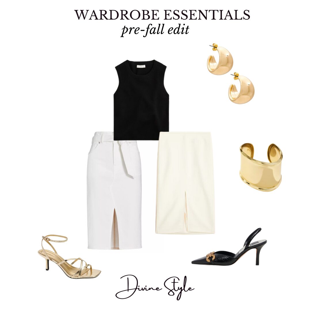 Pre-Fall Wardrobe Essentials, Summer to Fall Workwear Outfit, Divine Style