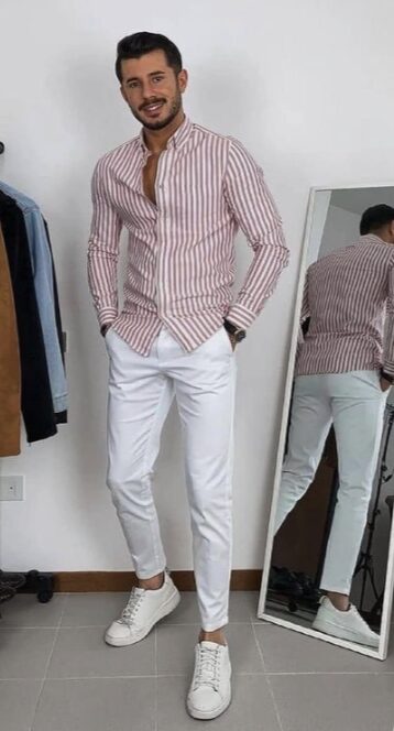 The Do's and Don'ts of Business Casual, men's business casual outfit, striped shirt outfit, Divine Style