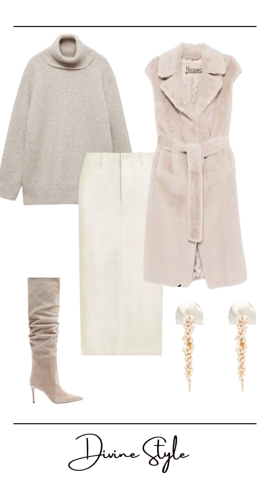 Winter Layering...In Stylish New Ways, women's winter white winter outfit, Divine Style