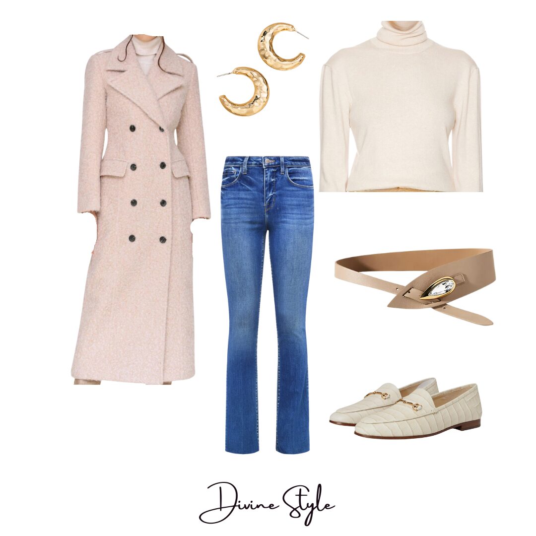 Winter Chic: 4 Effortless Ways to Style Denim This Season, women's jeans and overcoat outfit, Divine Style